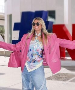 Heidi Klum Cannes Film Festival Pink Jacket