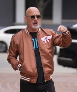 Alternative view of Howie Mandel Americas Got Talent Brown Jacket