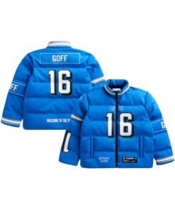 Jared Goff Detroit Lions Off Season Player Puffer Jacket