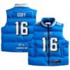 Jared Goff Detroit Lions Off Season Player Puffer Vest