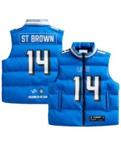 Jared Goff Detroit Lions Off Season Player Puffer Vest