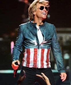 Jon Bon Jovi Concert Captain America Leather Jacket