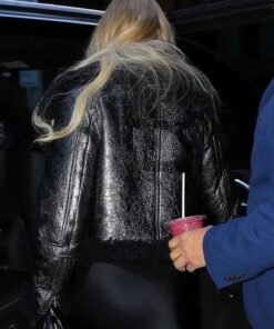 Kathryn Newton Lisa Frankenstein 2024 Black Leather Jacket