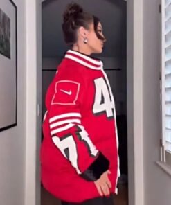Kristin Juszczyk 49ers SF Red Puffer Jacket