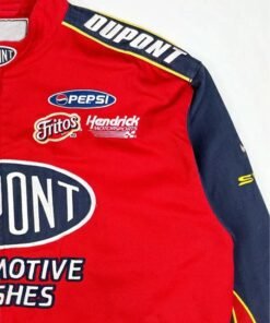 Vintage Jeff Gordon DuPont Red Nascar Racing Jacket Vintage Jeff Gordon DuPont Red Nascar Racing Jacket