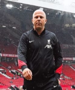 Liverpool FC Arne Slot Black Bomber Track Jacket