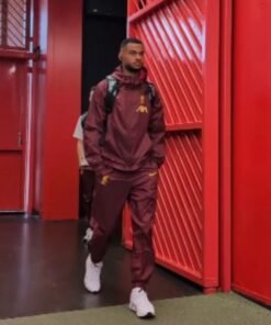 Alternative view of Liverpool FC Team Maroon Hooded Tracksuit