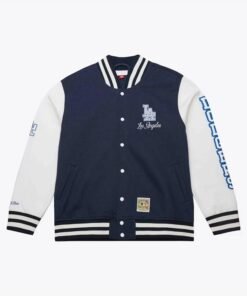 Los Angeles Dodgers Washed Fleece Full-Snap Varsity Jacket