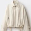 Mango April 25 Light Jacket Cream