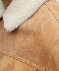 Mens Classic Shirt Style Genuine Goat Suede Jacket Mens Classic Shirt Style Genuine Goat Suede Jacket