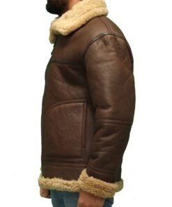Mens Dark Brown Pilot/Aviator B3 WW2 Flying Jacket