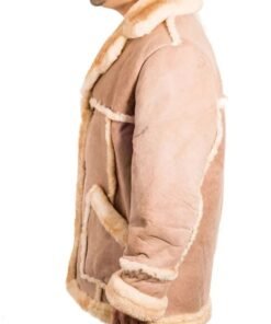 Mens Del Boy Beige/Stone Coloured Luxurious Warm Coat