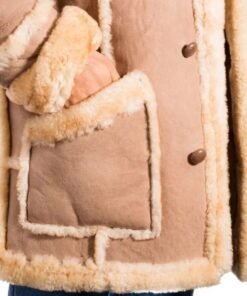 Mens Del Boy Beige/Stone Coloured Luxurious Warm Coat
