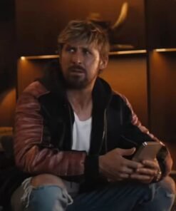 Miami Vice Team Ryan Gosling Black Leather Jacket