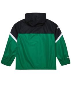 Mitchell Ness Philadelphia Eagles Tie Breaker Anorak Half Zip Windbreaker Jacket