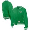 New Era Kelly Green Philadelphia Eagles Throwback Fleece Jacket
