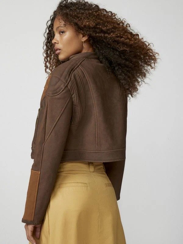 Nueve Vegan Leather Biker Jacket Nueve Vegan Leather Biker Jacket - Image 6