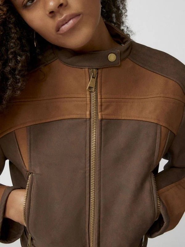 Nueve Vegan Leather Biker Jacket Nueve Vegan Leather Biker Jacket - Image 7