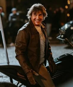 Paris 2024 Olympic Closing Ceremony Leather Jacket