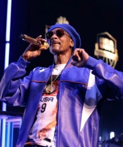 Snoop Dogg Purple Bomber Olympics Jacket