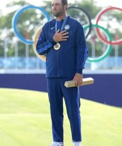 Alternative view of Paris 2024 Olympics Team USA Blue Tracksuit