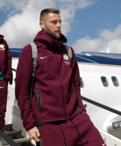 Paris Saint-Germain F.C. Team Mehroon Tracksuit