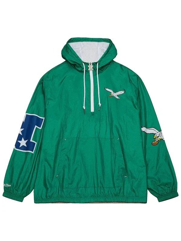 Philadelphia Eagles Team OG Anorak Half-Zip Windbreaker Jacket Philadelphia Eagles Team OG Anorak Half-Zip Windbreaker Jacket - Image 2
