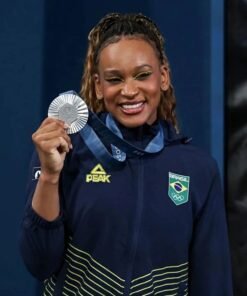 Rebeca Andrade Brazil Olympics 2024 Jacket Rebeca Andrade Brazil Olympics 2024 Jacket