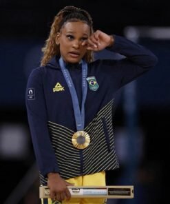 Rebeca Andrade Brazil Olympics 2024 Jacket Rebeca Andrade Brazil Olympics 2024 Jacket