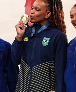 Rebeca Andrade Brazil Olympics 2024 Jacket Rebeca Andrade Brazil Olympics 2024 Jacket
