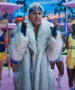 Ryan Gosling Barbie 2023 Ken Fur Coat