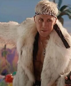 Ryan Gosling Barbie 2023 Ken Fur Coat Mens