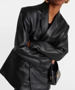 Sabrina Carpenter BBC Radio 1 Black Leather Blazer Sabrina Carpenter BBC Radio 1 Black Leather Blazer