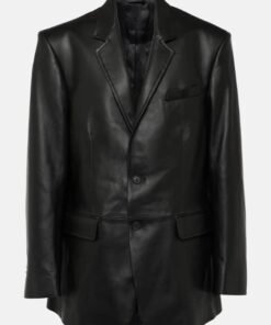 Alternative view of Sabrina Carpenter BBC Radio 1 Black Leather Blazer