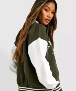 Alternative view of Salt Lake Colour Block Varsity Bomber Jacket