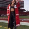 San Francisco 49ers Kristin Juszczyk Puffer Coat