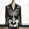 Team USA Track Jacket Skeleton Tuxedo Ghost Black Suit Jacket