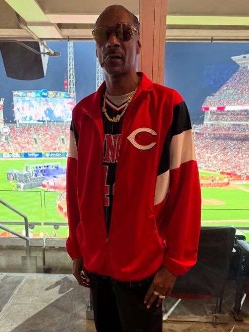 ⚠️今だけ価格！セール1週間限り！Snoop Dogg 着用似スタジャン Snoop Dogg Cincinnati Reds Jacket - Free Shipping