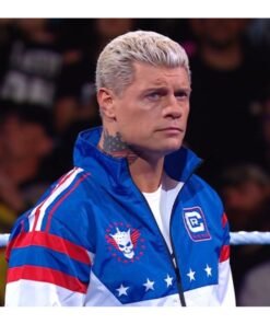 Stars Stripes Windbreaker Jacket Cody Rhodes