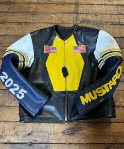 Super Bowl LIX Mustard Vanson Leather Jacket