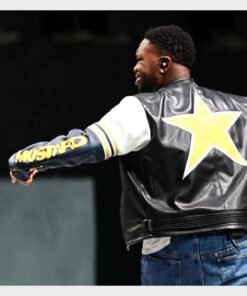 Super Bowl LIX Mustard Vanson Leather Jacket