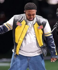 Super Bowl LIX Mustard Vanson Leather Jacket