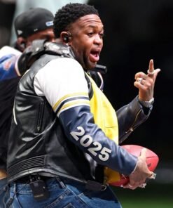 Super Bowl LIX Mustard Vanson Leather Jacket