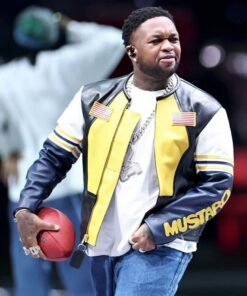 Super Bowl LIX Mustard Vanson Leather Jacket