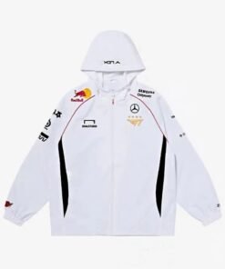 Alternative view of T1 Worlds Jacket White