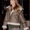 Taylor Swift Aviator Shearling Jacket
