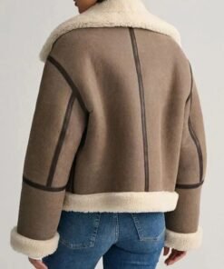 Taylor Swift Aviator Shearling Jacket