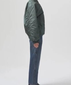 Olivia Culpo Green Bomber Jacket