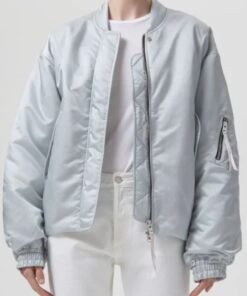 Olivia Culpo Green Bomber Jacket