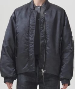 Olivia Culpo Green Bomber Jacket